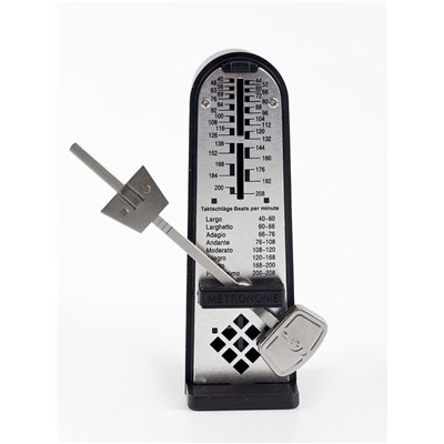 Метроном механический Music Life 5×3.5×11 см черный