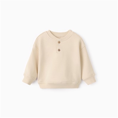 Толстовка детская MINAKU: Basic Line BABY, рост 62-68 см, бежевая