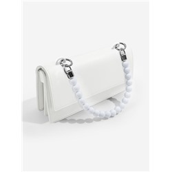 Ручка для сумки, 34×1.5 см, белая