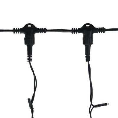 УЦЕНКА Гирлянда «Занавес», 2×3 м, IP44, УМС, 760 LED, 220 В, мерцание, тёмная нить, свечение синее