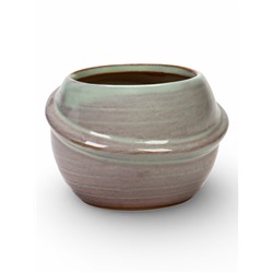 Декоративный горшок для цветов «Сатурн», 6×6×6 см, керамический, серый, Greengo