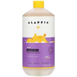 Alaffia, Детская пена для ванны, лимон и лаванда, 950 мл (32 жидких унции)