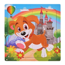 Пазл "Игривый щенок" 15см.