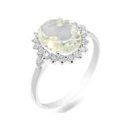 Кольцо из серебра лунный камень, СПН4020