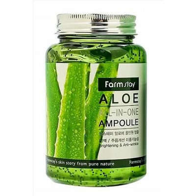 Farm Stay Ампульная сыворотка для лица с экстрактом алоэ / Aloe All-In One Ampoule, 250 мл KRISTALLER, 1111706
