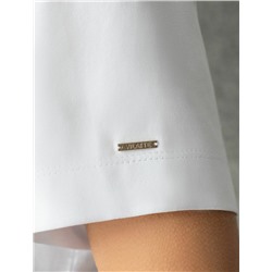 Нарядная футболка с принтом фольгой из премиального хлопка с эластаном