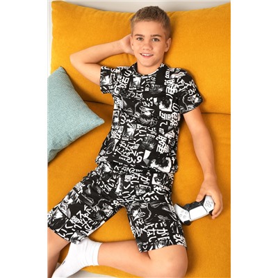 Хлопковый костюм для мальчика Happyfox
