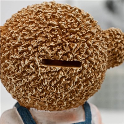 Копилка для денег «Мишка-девочка», полистоун, 13×11×20 см