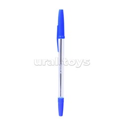 Набор ручек шариковых "Attomex" 4 шт (4 син) d=0,7 мм, прозрачный корпус, сменный стержень, в пластиковом блистере