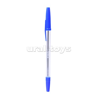 Набор ручек шариковых "Attomex" 4 шт (4 син) d=0,7 мм, прозрачный корпус, сменный стержень, в пластиковом блистере