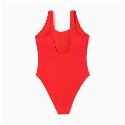 Купальник женский слитный однотонный MINAKU, размер 42, красный