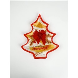 Тарелка новогодняя плоская «Волшебных моментов», 19.5×16.5 см