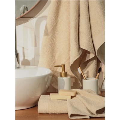 Полотенце махровое LoveLife Natural beige, 100×150 см, 100% хлопок