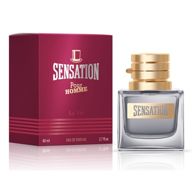 Туалетная вода мужская  LA VIE Sensation Pour Homme 80 мл