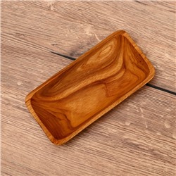Блюдо, 20×10×3 см, тиковое дерево