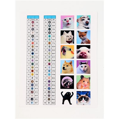 УЦЕНКА Набор алмазная мозаика 12 в1 «Мемы»