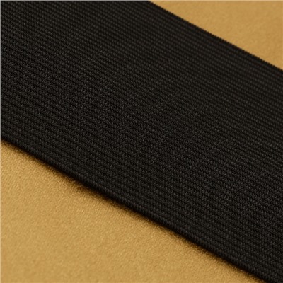 Резинка вязаная, 70 мм, 40±2 м, чёрная