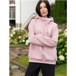 Худи среднего объема из футера трехнитики c начесом