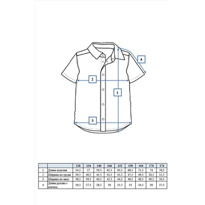Рубашка PLAYTODAY, 911152