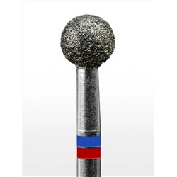 MANITA Фреза алмазная шар для аппаратного маникюра 866.104.001.048.050 ФАШ-5,0MC, сине-красные насечки, ø 5 мм, 5 шт. 28354
