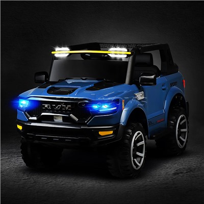 Электромобиль детский "Крутой внедорожник" (цвет синий)