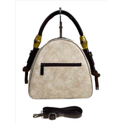 Женская сумка из искусственной кожи, цвет бежевый