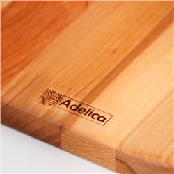 Набор деревянных разделочных досок на подставке Adelica, 2 шт.: 38×18, 28×18 см, пропитаны минеральным маслом, берёза
