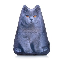 Игрушка антистресс "Кот серый" 20см.