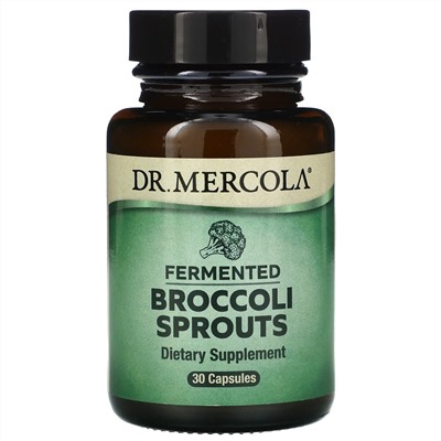 Dr. Mercola, ферментированные ростки брокколи, 30 капсул