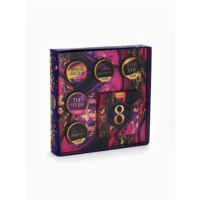 Подарочный набор «8 марта»: крем-мёд, чай