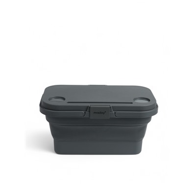 Корзина - столик Maclay 2 в 1, складная, 47 х 28,5 х 23,5 см, стол 45 х 28 х 16 см, серая