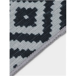 Коврики для ванной и туалета Доляна «Грета», 2 шт.: 50×80, 40×50 см, цвет чёрно-белый