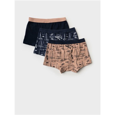 Трусы трикотажные для мальчиков - боксеры, 3 шт в комплекте