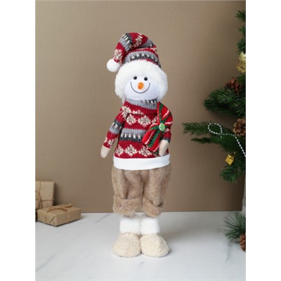 Новогоднее украшение Снеговик 45 см / AW-106 /уп 48/