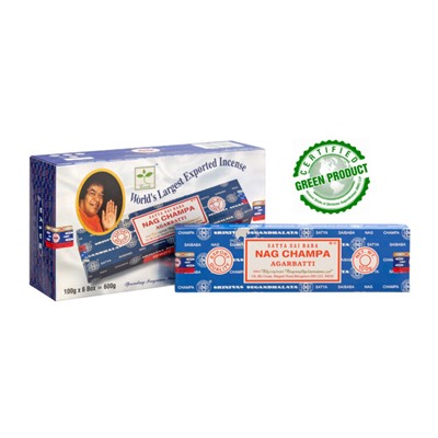 SATYA Бангалор Ароматические палочки Nag Champa (100г.*6уп)