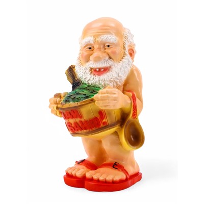 Садовая фигура из гипса «Банщик», 32×35×60 см