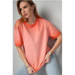 Женская футболка оверсайз с эффектом градиент Happyfox