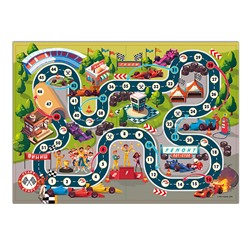 Игра-ходилка с фишками. Автогонки. 29,7х42 см.