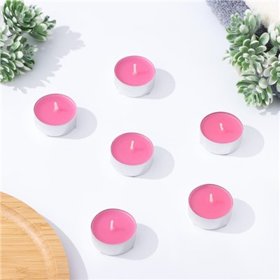 Набор свечей ароматических чайных «Пион», 3.8×1.6 см, 3.5 ч, 12 г, 20 шт.