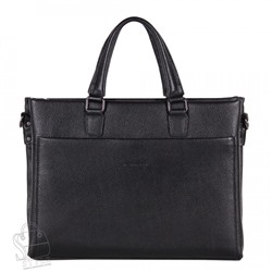 Портфель мужской кожаный 8815-4H black Heanbag/20(дефект)