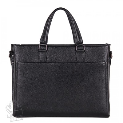 Портфель мужской кожаный 8815-4H black Heanbag/20(дефект)