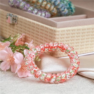 Резинка-пружинка для волос 50 см / QQ67-15 /уп 200/микс