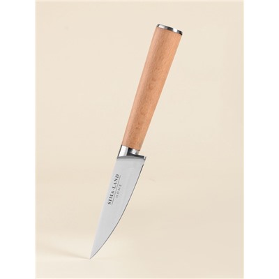 Нож кухонный овощной SL Home «Калабрия», нержавеющая сталь, 8.5 см, бежевый