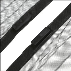 Анти - москитная занавеска - сетка для двери на магнитах 100х210см, черная