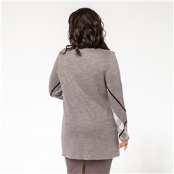 Туника, вязаное полотно, серый