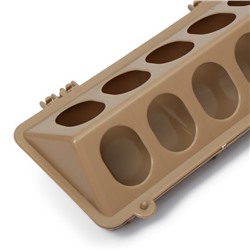 Кормушка-поилка для перепелов, 24 ячейки, лотковая, пластик, МИКС