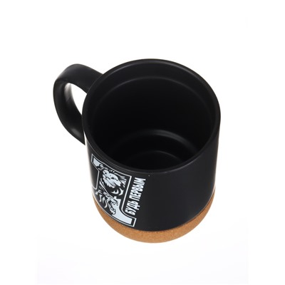 Кружка керамическая с пробковым дном «Будь первым», 400 мл