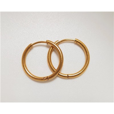 Серьги-кольца из стали