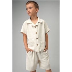 Льняной костюм для мальчика Happyfox