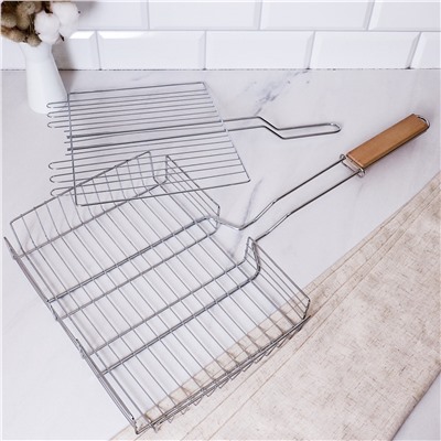 Решетка - гриль глубокая 32х24х62 см Хром / 112-4 /уп 25/0,608/ решетка для барбекю